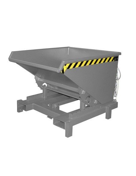 Recipiente Inclinável-Heavy Duty, pintado, mouse cinza