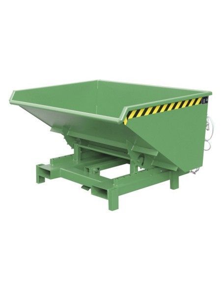 Recipiente Inclinável-Heavy Duty, pintado, verde Reseda
