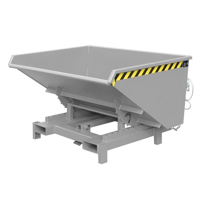 Recipiente Inclinável-Heavy Duty, pintado, mouse cinza