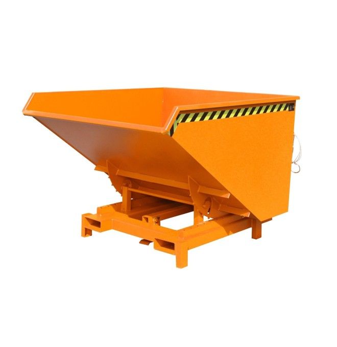 Recipiente Inclinável-- Caminhão basculante resistente, pintado, Amarelo Laranja