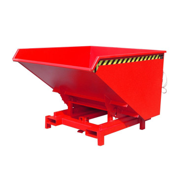 Recipiente Inclinável-- Caminhão basculante resistente, pintado, vermelho fogo
