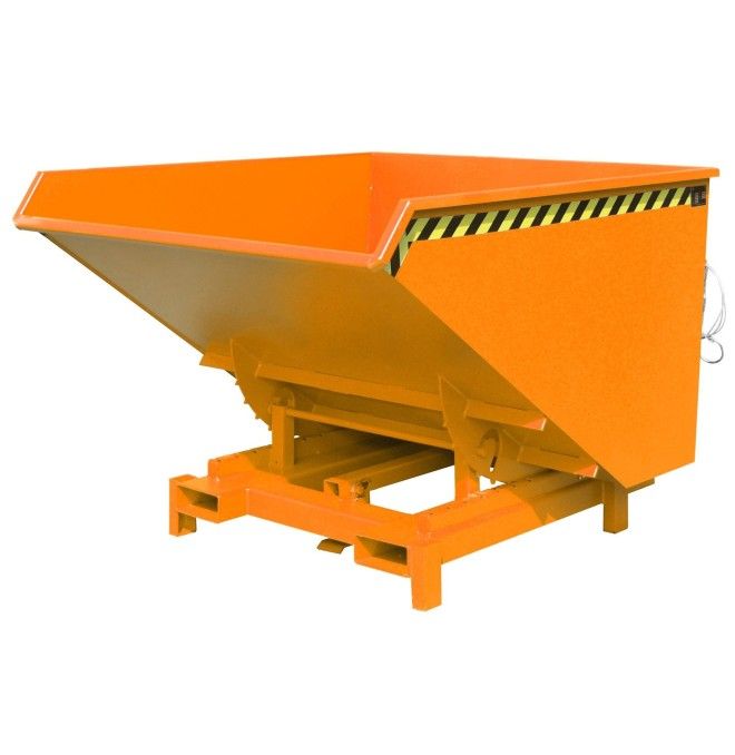 Tilting Container-- Heavy Duty, painted, Orange Yellow