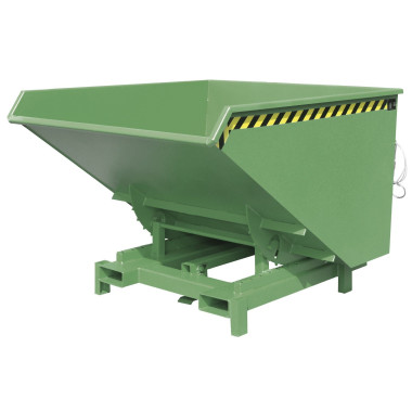 Recipiente Inclinável-Heavy Duty, pintado, verde Reseda