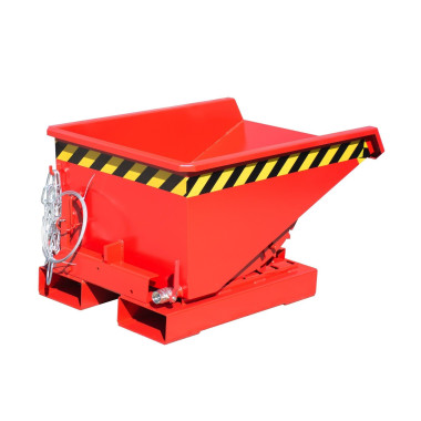 Tilting Container--Mini container of chips, painted, red fire