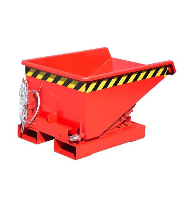 Tilting Container--Mini container of chips, painted, red fire