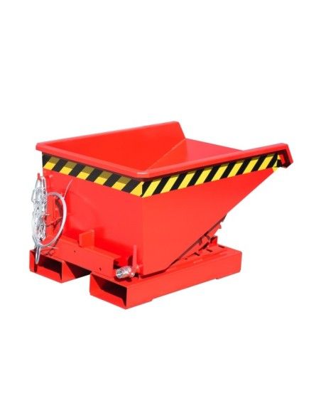 Tilting Container--Mini container of chips, painted, red fire