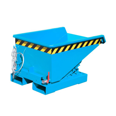 Mini contenedor de virutas, pintado, azul claro