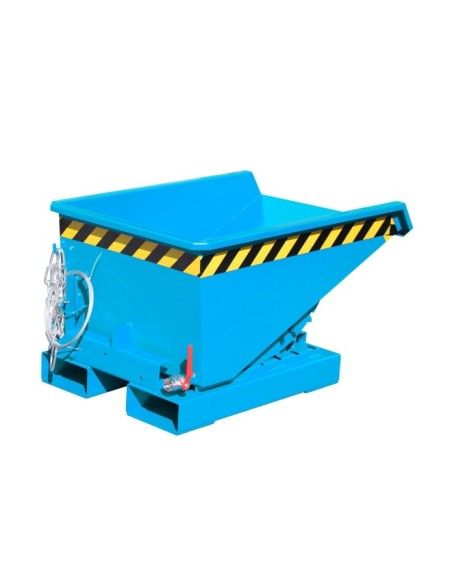 Recipiente Inclinável-Mini recipiente vidro, pintado, azul claro