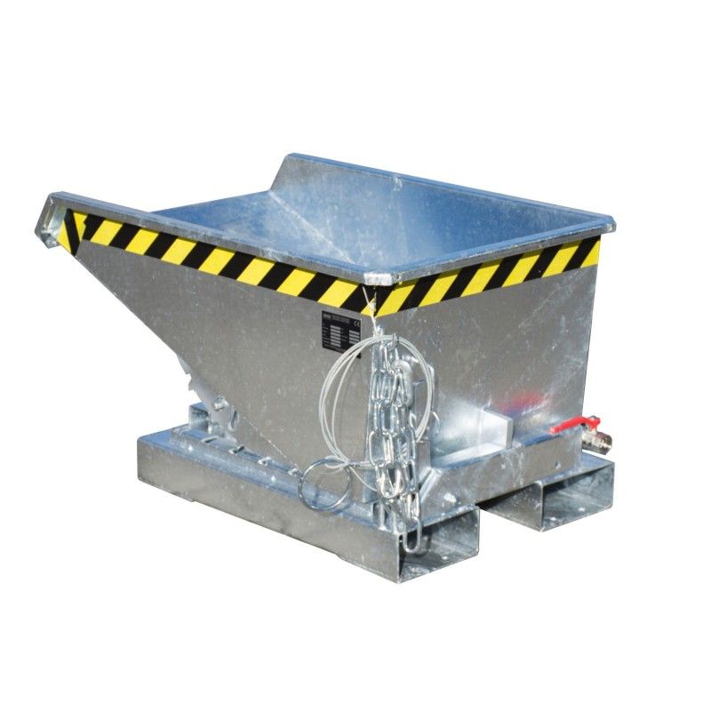 Mini container of chips, hot galvanized, Container bas...
