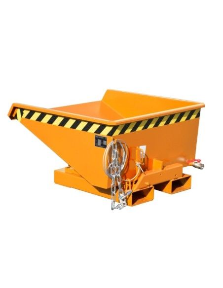 Kippbehälter--Mini container glas, lackiert, orange gelb