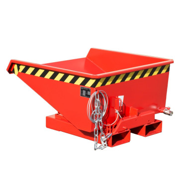 Tilting Container--Mini container of chips, painted, red fire