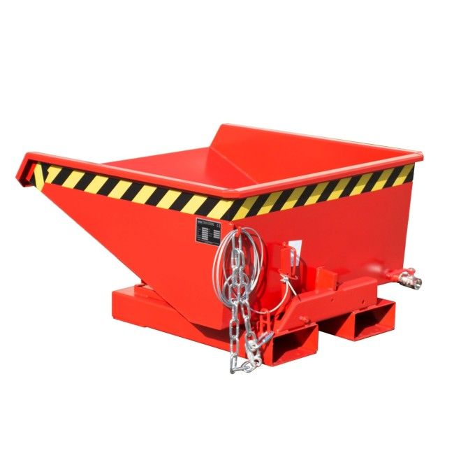Kippbehälter--Mini container aus chips, lackiert, rotes feuer