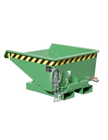 Kippbehälter--Mini container aus chips, lackiert, grün