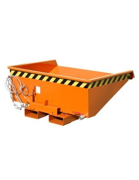 Kippbehälter--Mini container glas, lackiert, orange gelb