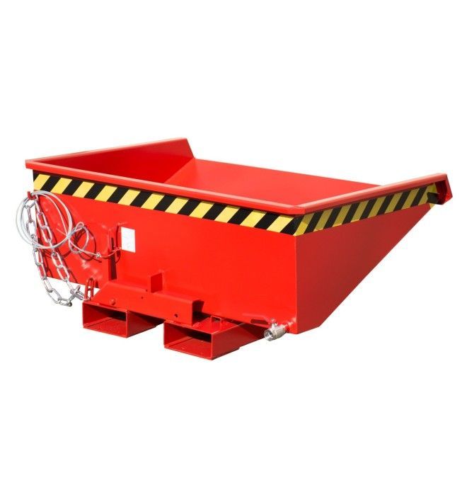 Kippbehälter--Mini container aus chips, lackiert, rotes feuer