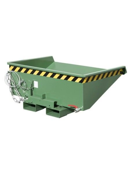 Tilting Container--Mini container of chips, painted, green