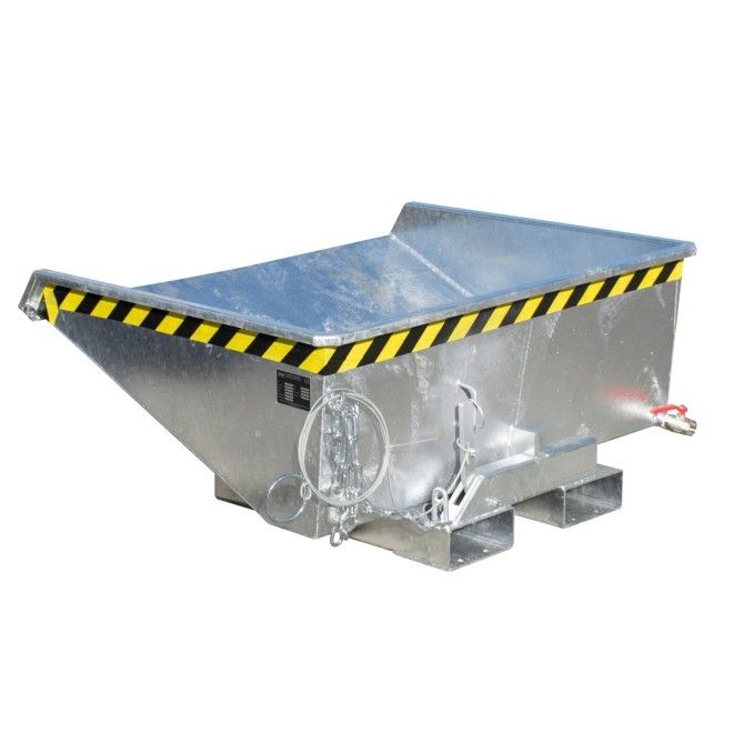 Kippbehälter--Mini container von chips, heiß verzinkt