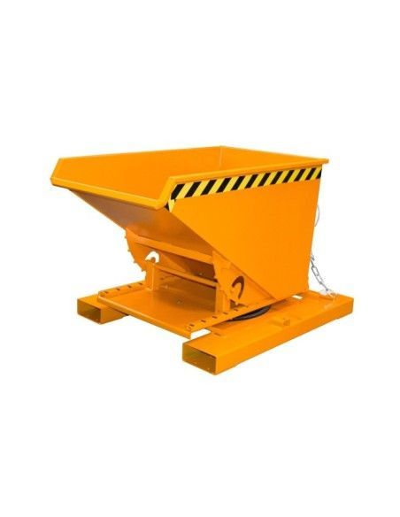 Contenedor basculante, pintado, Amarillo naranja