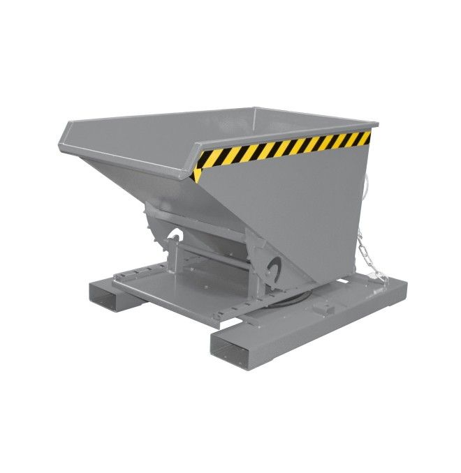 Tilting Container--Container tilting, painted, gray mouse