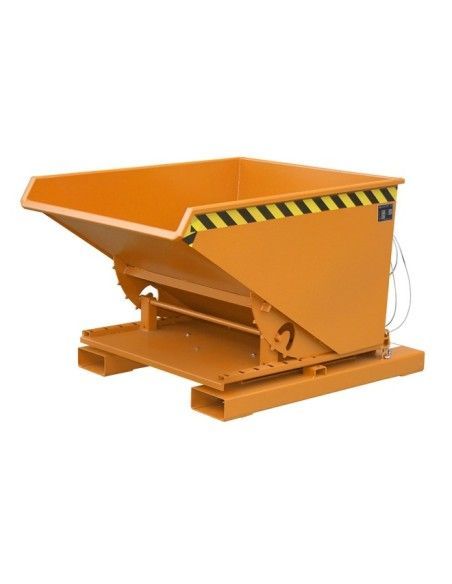 Bacs Basculants--Conteneur tilting, peint, jaune orange