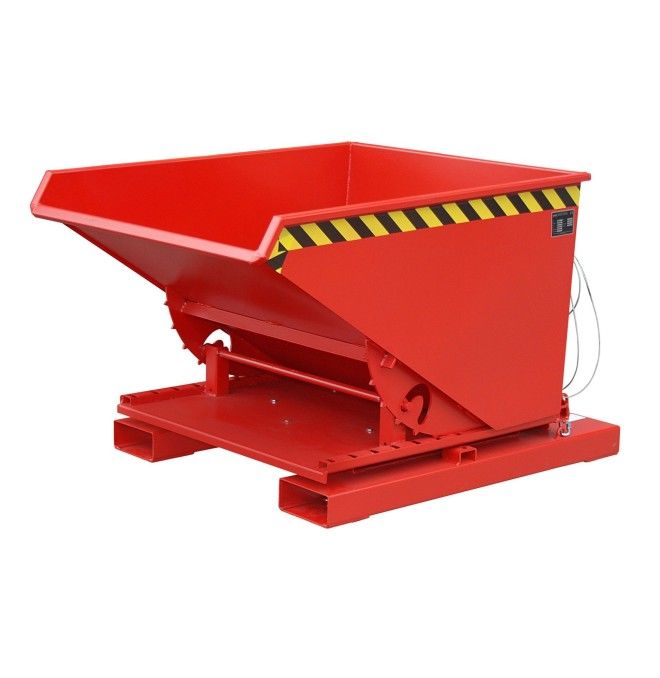 Bacs Basculants--Conteneur tilting, peint, feu rouge