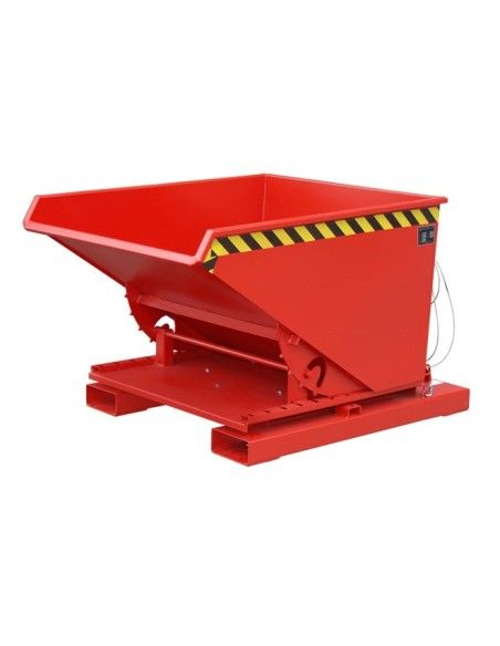 Recipiente Inclinável--Recipiente tilting, pintado, fogo vermelho