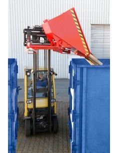 Kippbehälter--Container kippen, lackiert, rotes Feuer 2