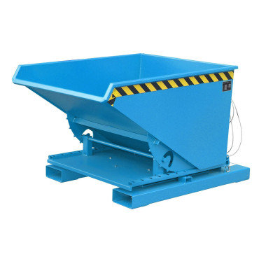 Tilting Container--Container tilting, painted, light blue