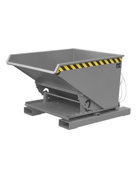 Bacs Basculants--Conteneur tilting, peint, souris grise