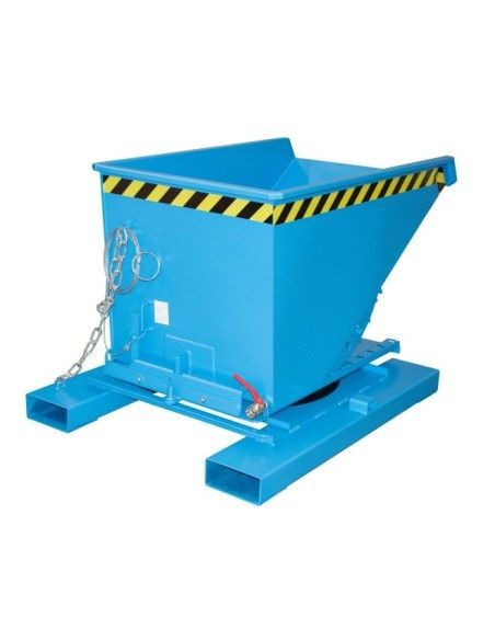 Recipiente Inclinável--Recipiente vidro, pintado, azul claro