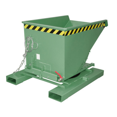 Contenitore Ribaltabile--Contenitore di chip, dipinto, verde