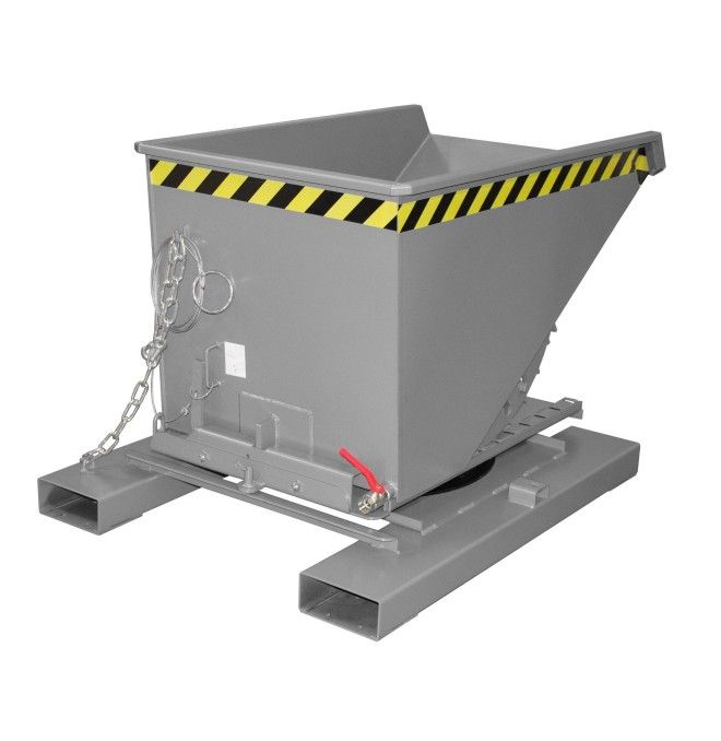 Tilting Container--Container of chips, painted, gray mouse