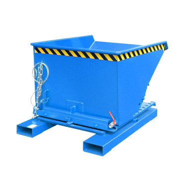 Contenedor de virutas, pintado, azul claro
