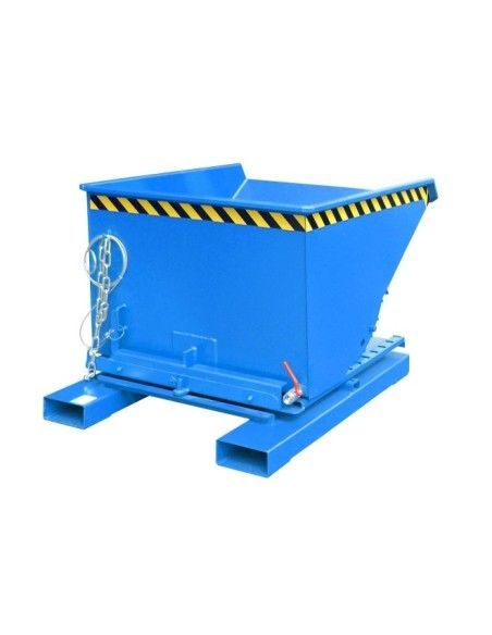 Contenedor de virutas, pintado, azul claro