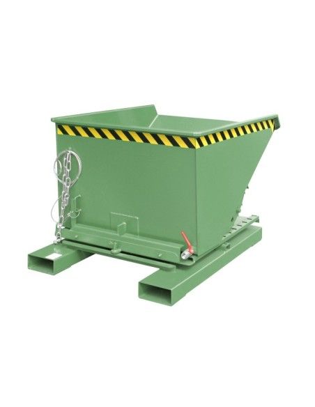 Tilting Container--Container of chips, painted, green