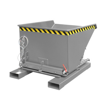Tilting Container--Container of chips, painted, gray mouse