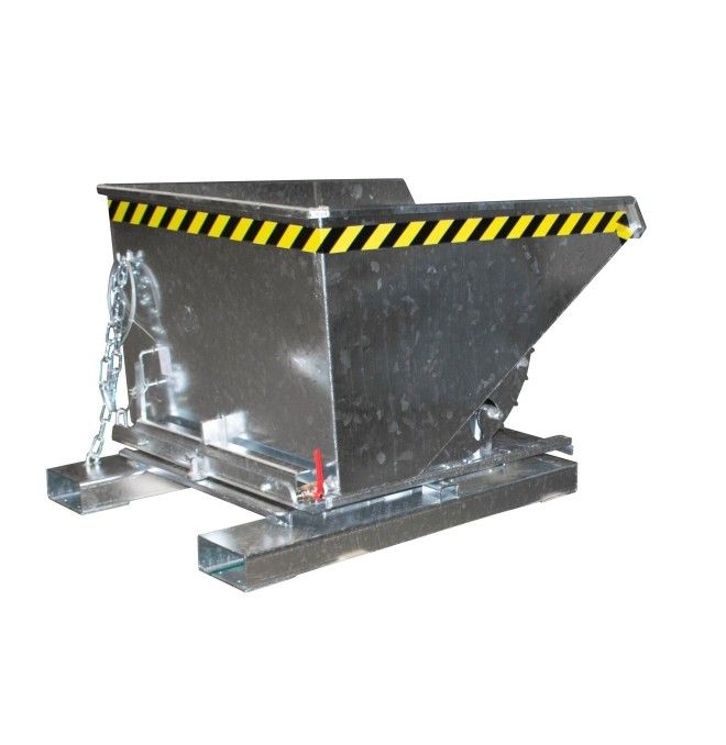 Tilting Container--Container of chips, hot galvanized