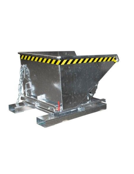 Tilting Container--Container of chips, hot galvanized