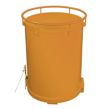 Tilting Container--Container cilindrical, painted, Orange yellow