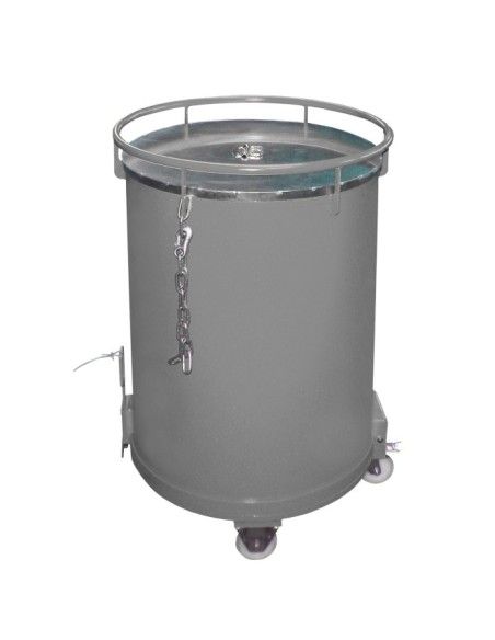 Contenitore Ribaltabile--Contenitore cilindrico, dipinto, grigio