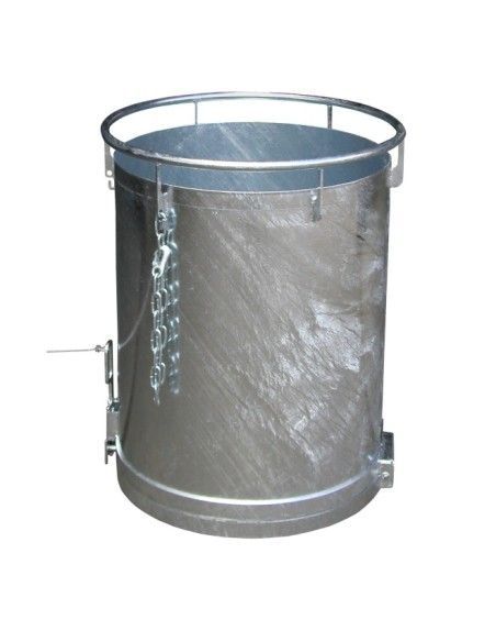 Contenedor cilíndrico, galvanizado en caliente