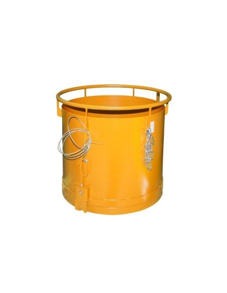 Tilting Container--Container cilindrical, painted, Orange yellow