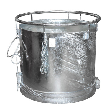 Tilting Container--Container cylindrical, hot galvanized