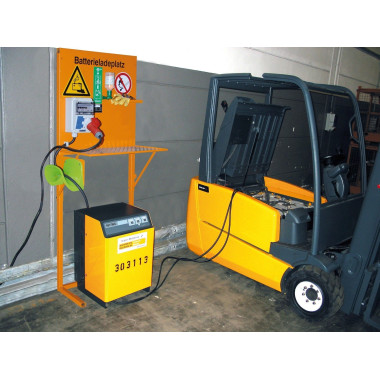 Batterien und Zubehör-- Batterieladestation, lackiert, Orange gelb