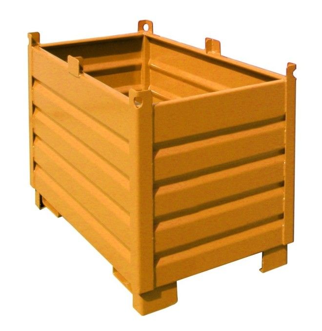 Kippbehälter--Kollektorsystem, lackiert, Orange gelb