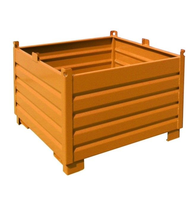 Recipiente Inclinável--Sistema coletor, pintado, Amarelo Laranja