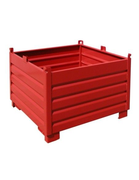 Recipiente Inclinável--Coletor sistema, pintado, fogo vermelho