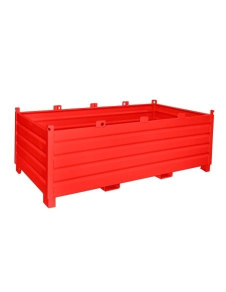 Contenitore Ribaltabile--Colettore, dipinto, fuoco rosso