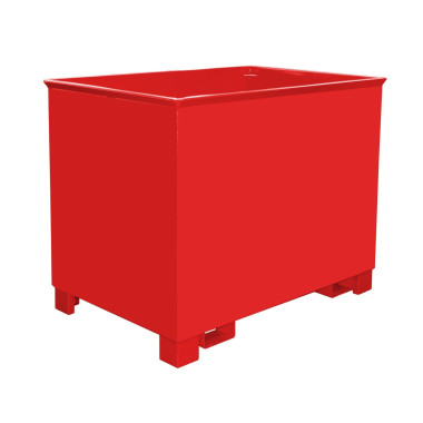 Bacs Basculants--Papelera, peint, feu rouge