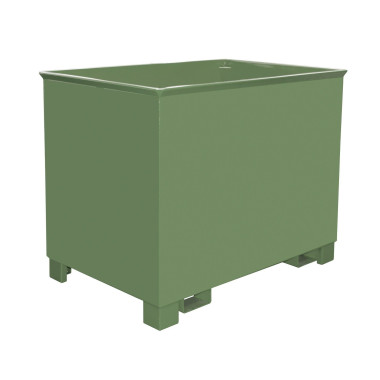 Tilting Container--Papelera, painted, green